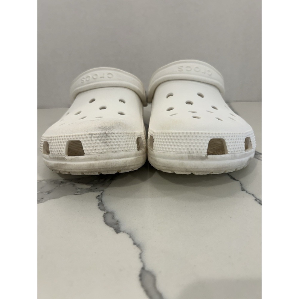 Crocs Unisex Adult M8 / W10 White Excellent Condition Tons Of Life Left!!! - Picture 7 of 8